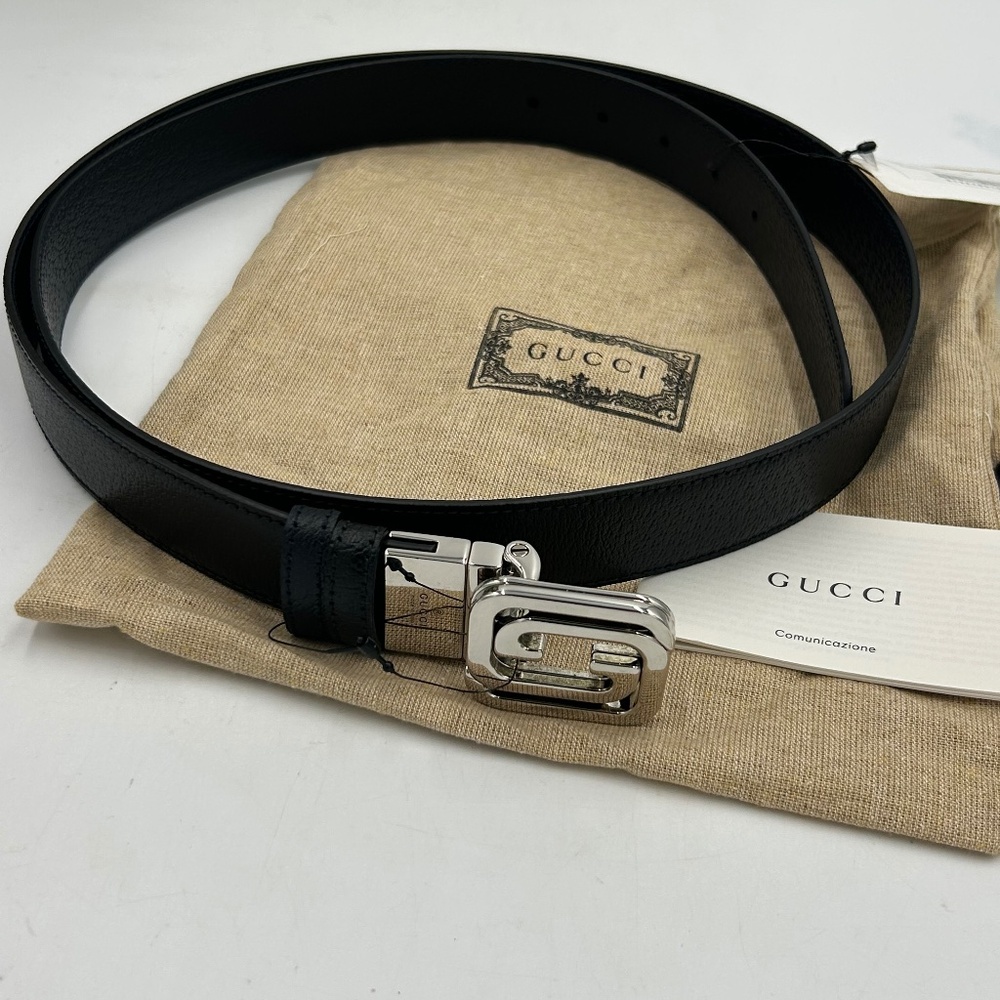 Men’s Gucci interlocking G leather belt 120 cm/46 inches made in Italy